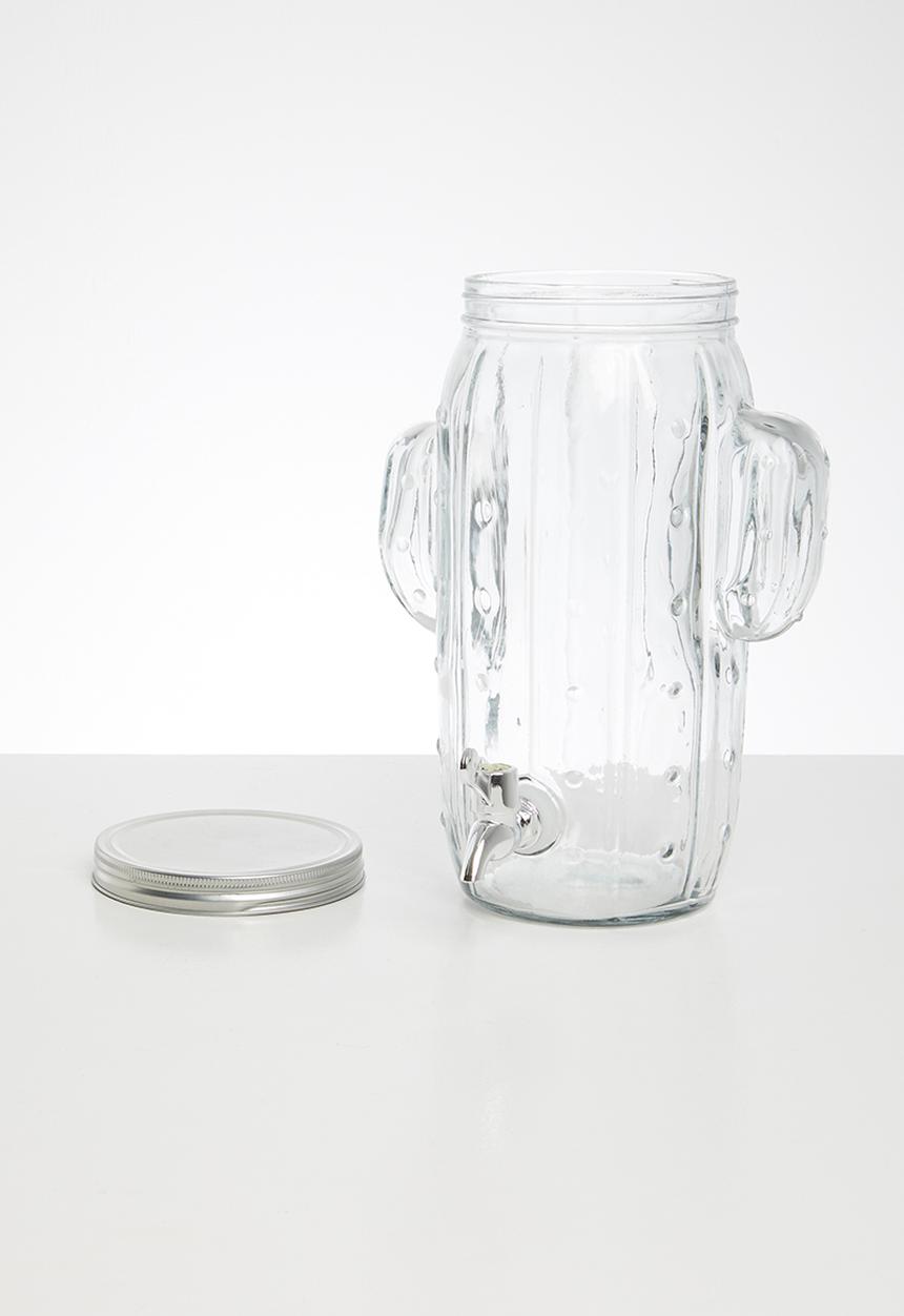 Excellent Houseware - Glass cactus dispenser 4l - clear