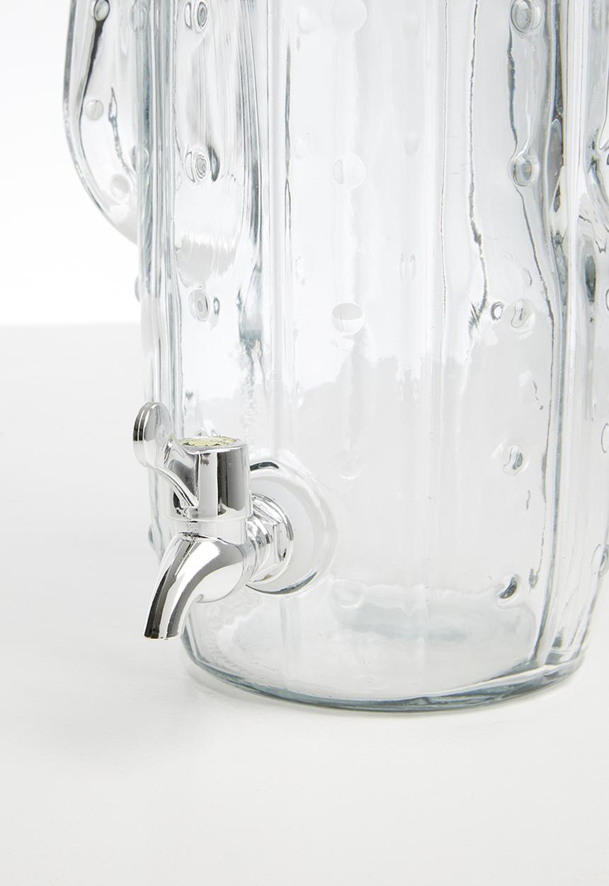 Excellent Houseware - Glass cactus dispenser 4l - clear