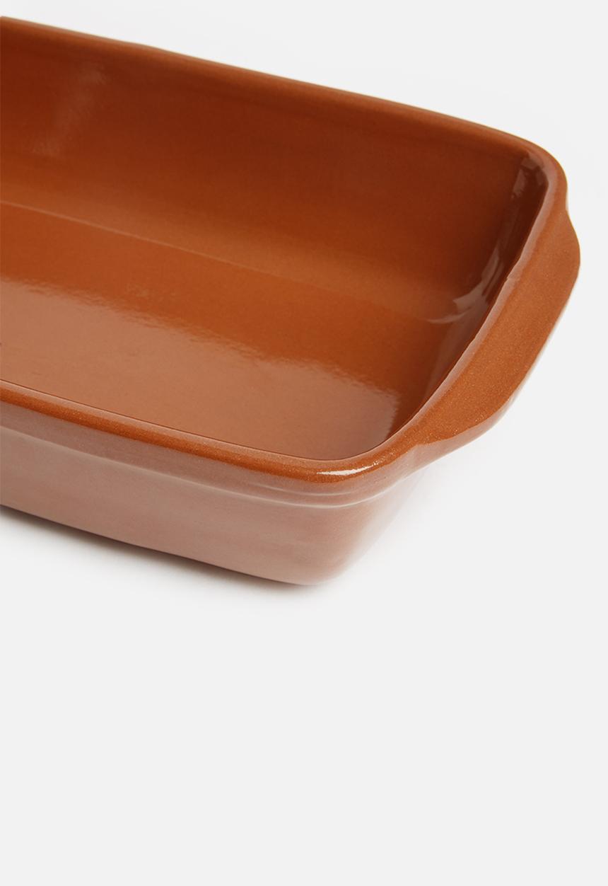 Excellent Houseware - Stoneware dish - terracotta