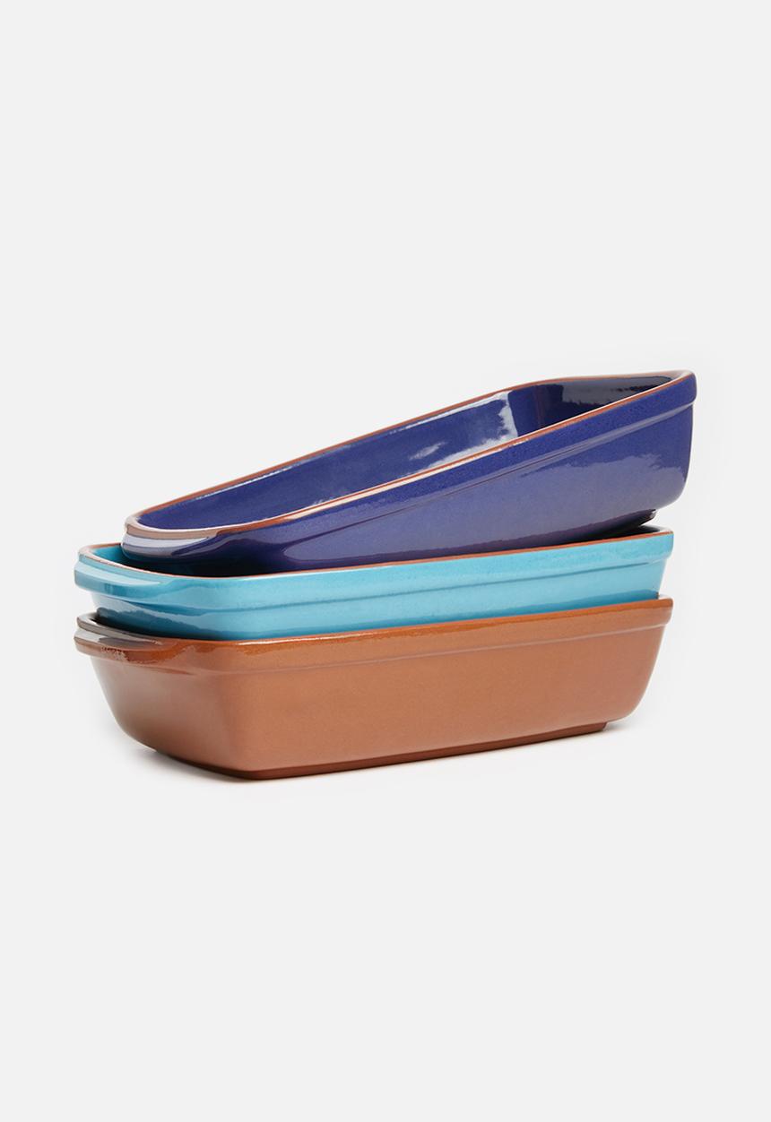 Excellent Houseware - Stoneware dish - blue