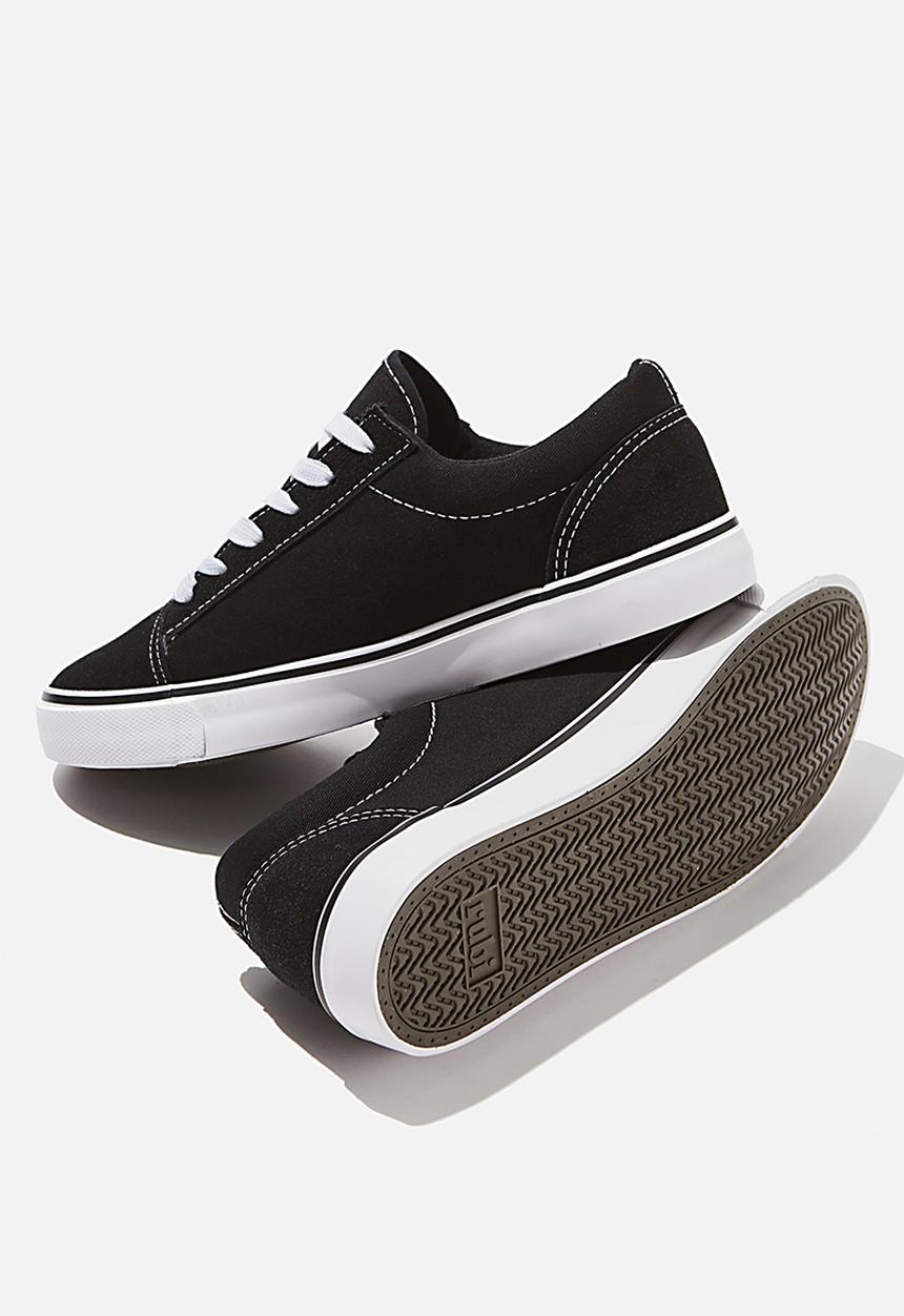 Cotton On - Joey toe cap low rise - black
