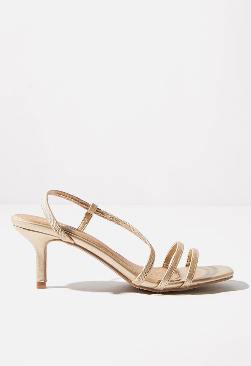 Cotton On - Lara strappy stilletto - gold