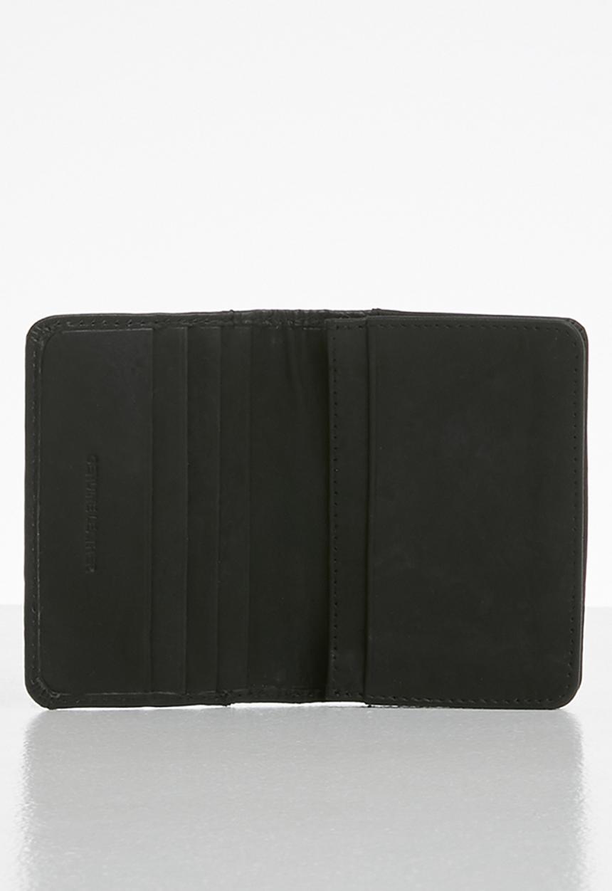 BOSSI - Leather textured carholder - black