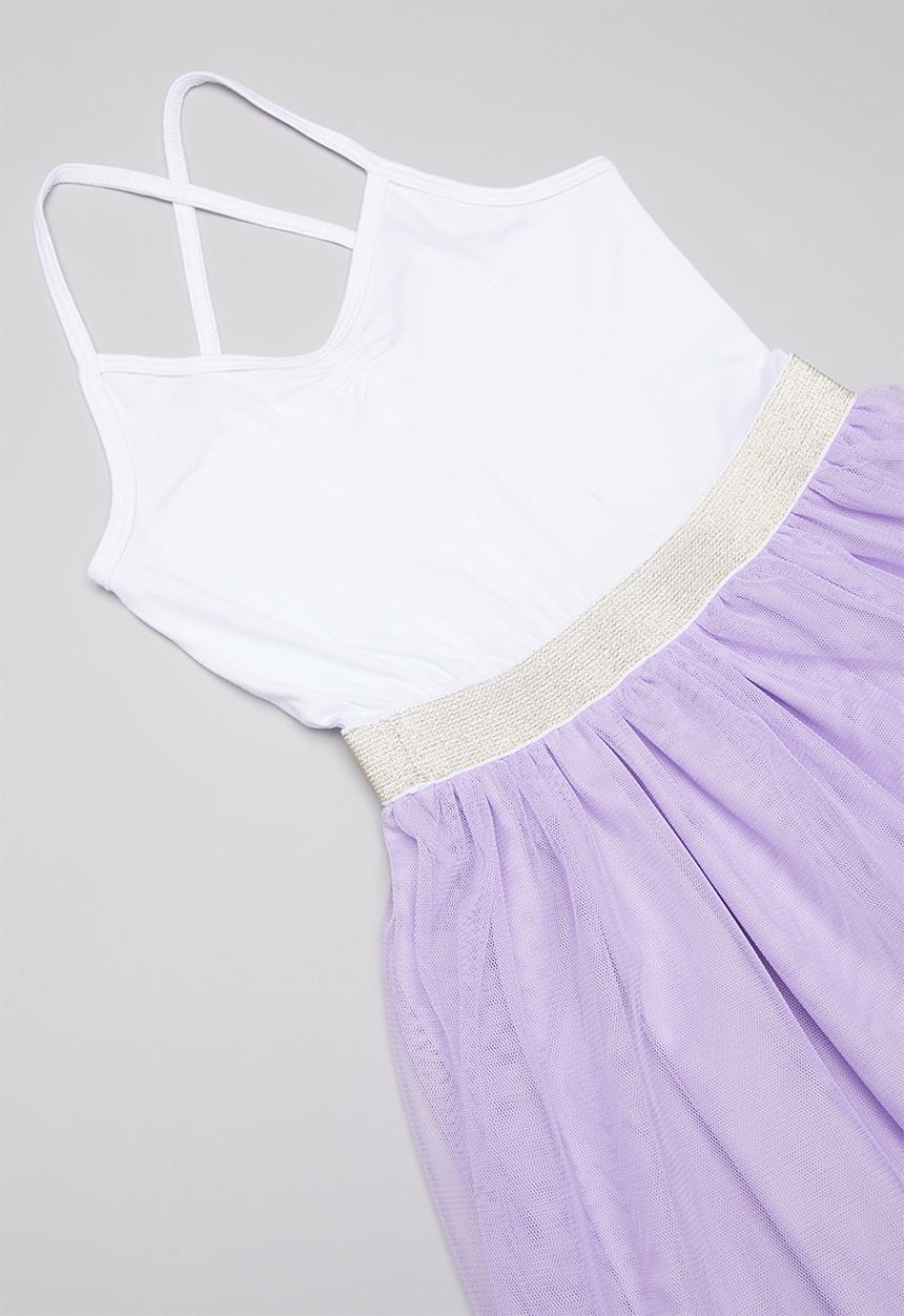Pop Candy - Tutu dress - white & purple