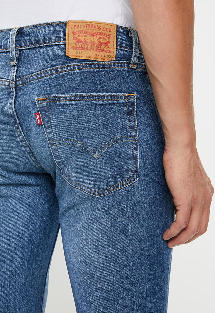 Levi’s® - 511 Slim fit sinaloa flannel jeans - blue