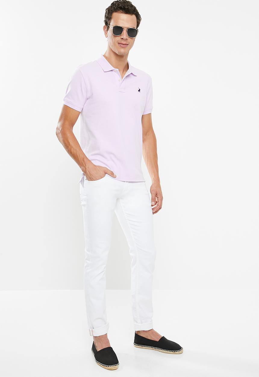 POLO - Carter custom fit pique golfer - purple