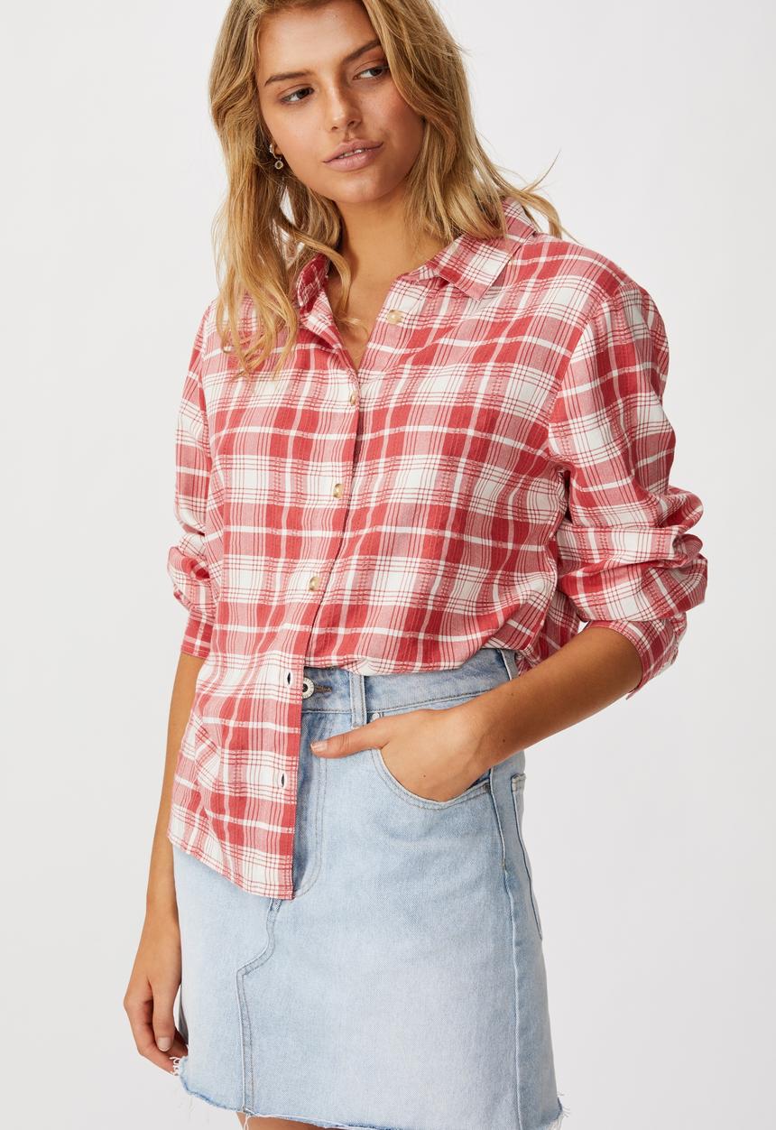 Cotton On - Everyday shirt  - red