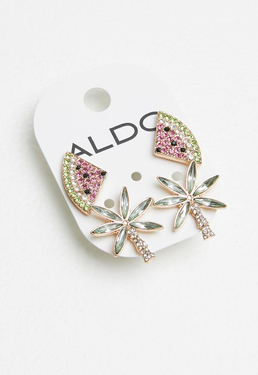 ALDO - Erardocl earrings - pink & green