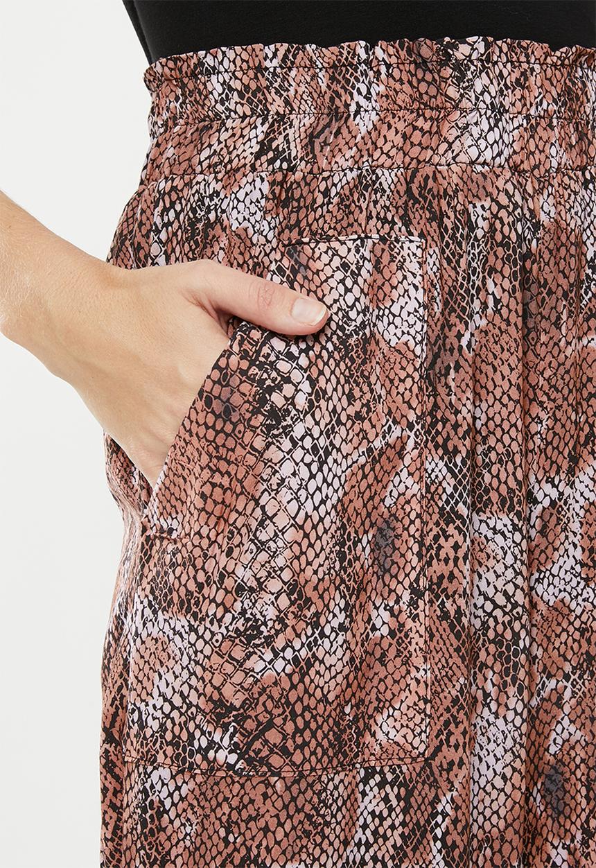 Superbalist - Paperbag wideleg culottes - rust 