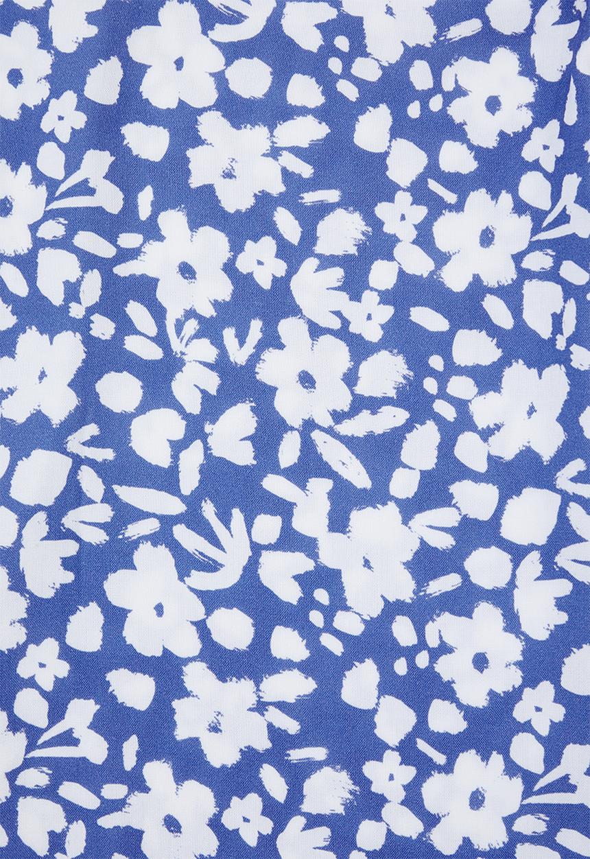 Superbalist - Maxi slip skirt with slit detail -  blue & white