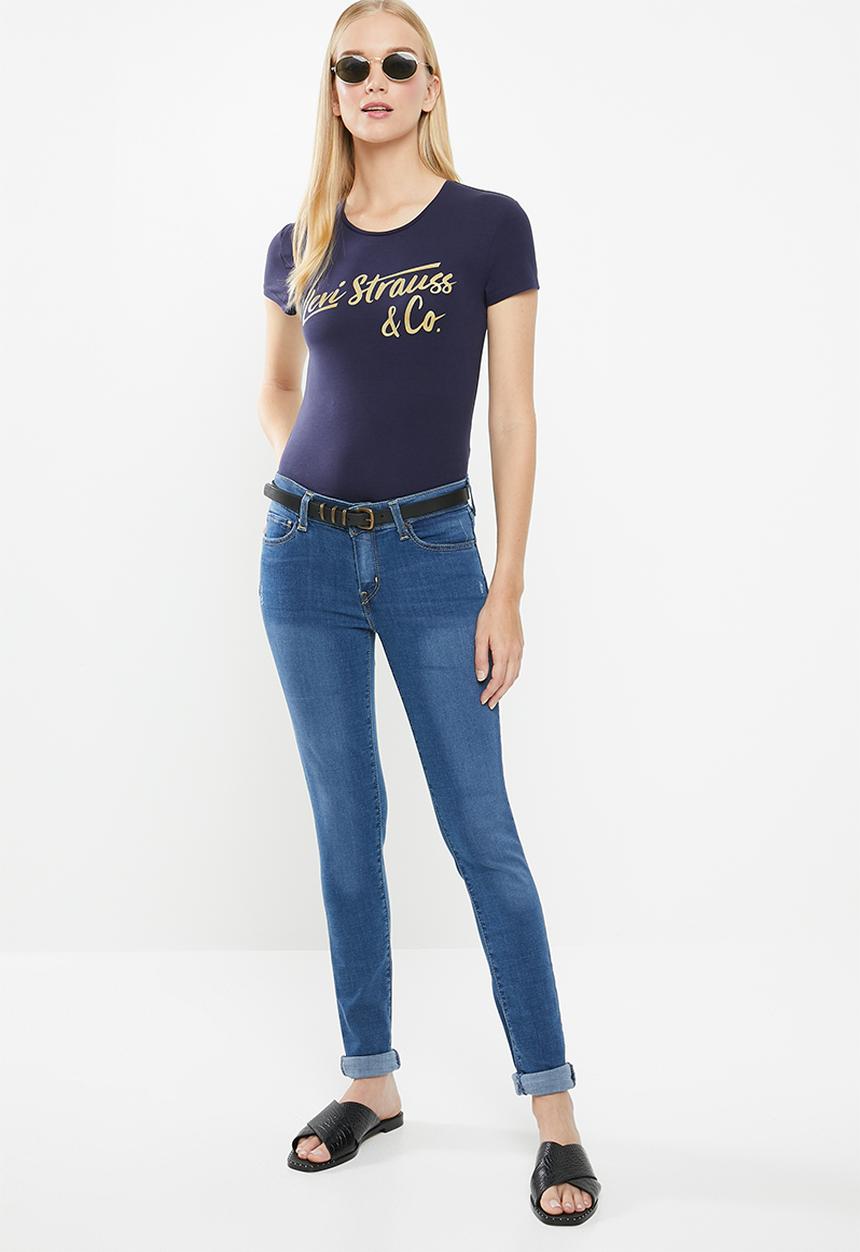 Levi’s® - Sea captain wordmark graphic tee - navy