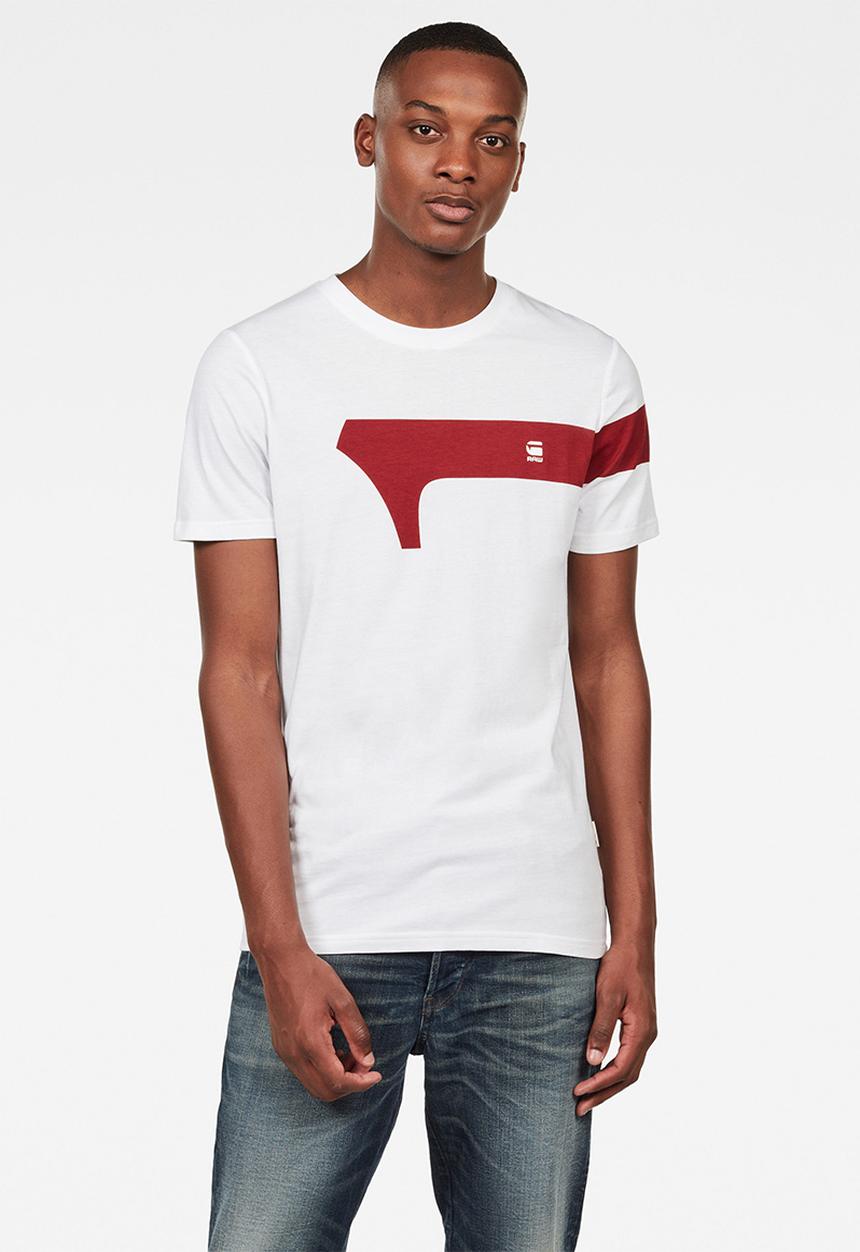 G-STAR - Graphic 13 slim short sleeve T-shirts - white