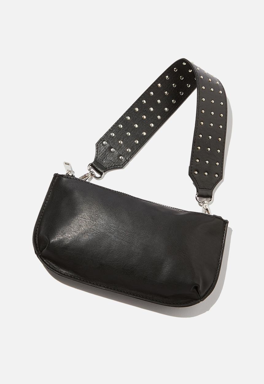 Cotton On - Rock it short bag strap - black studded