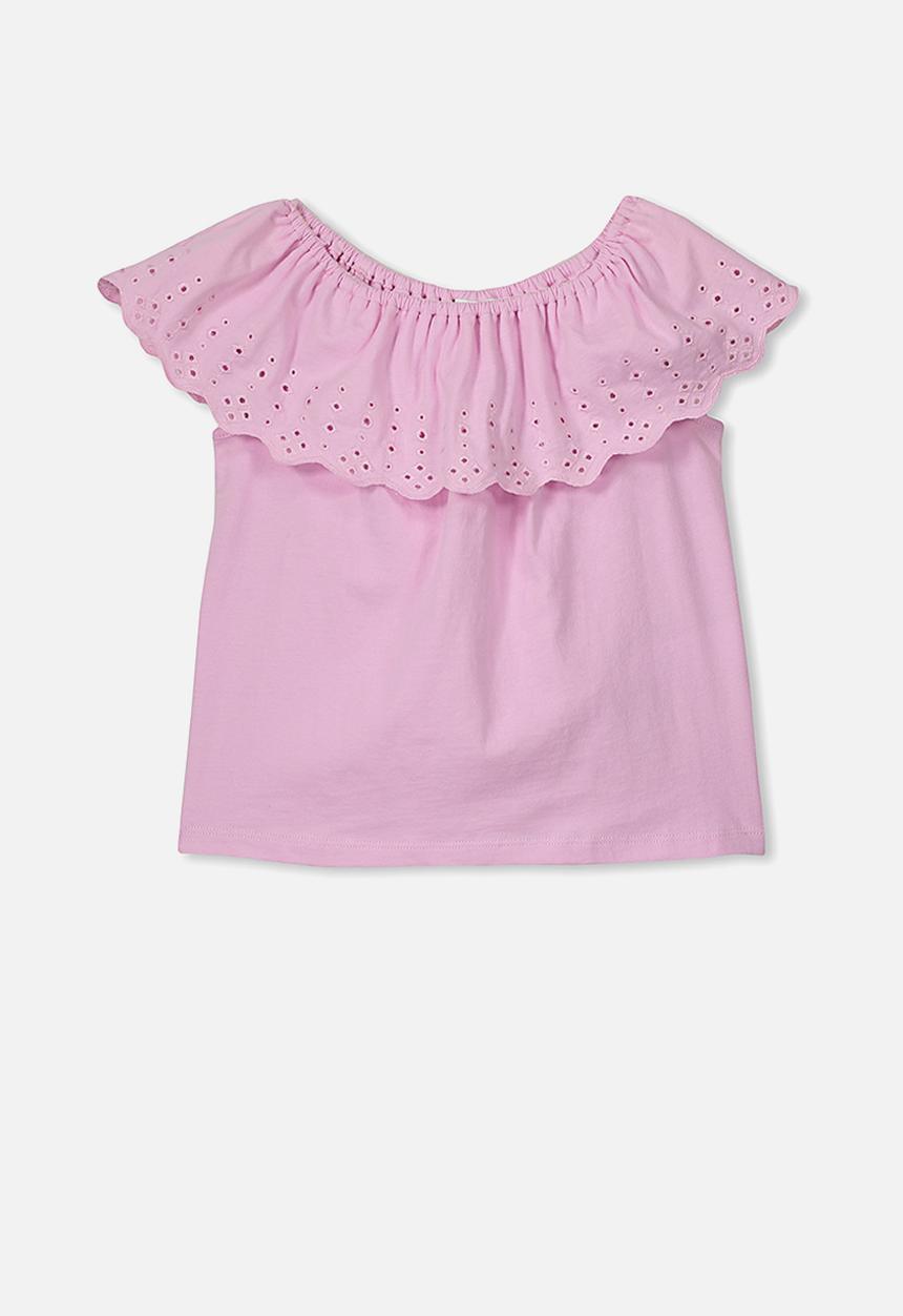 Cotton On - Yani off the shoulder top - pink lavender