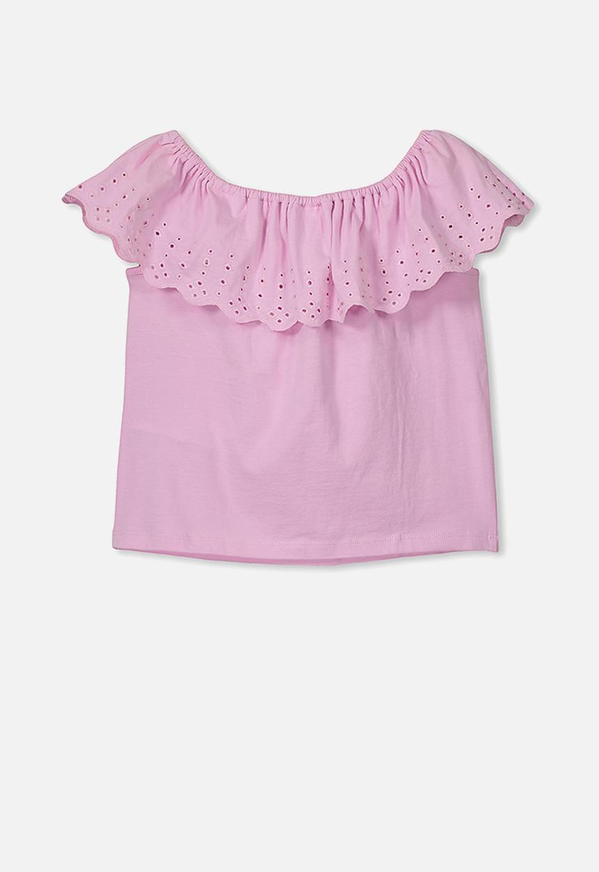 Cotton On - Yani off the shoulder top - pink lavender