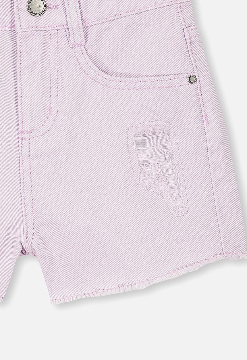 Cotton On - Sunny denim short - lavender fog