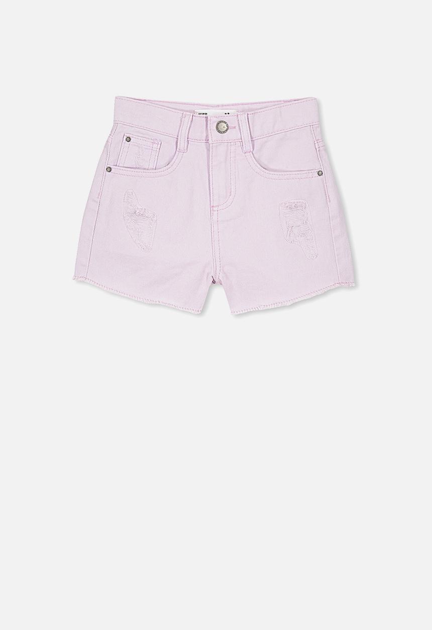 Cotton On - Sunny denim short - lavender fog