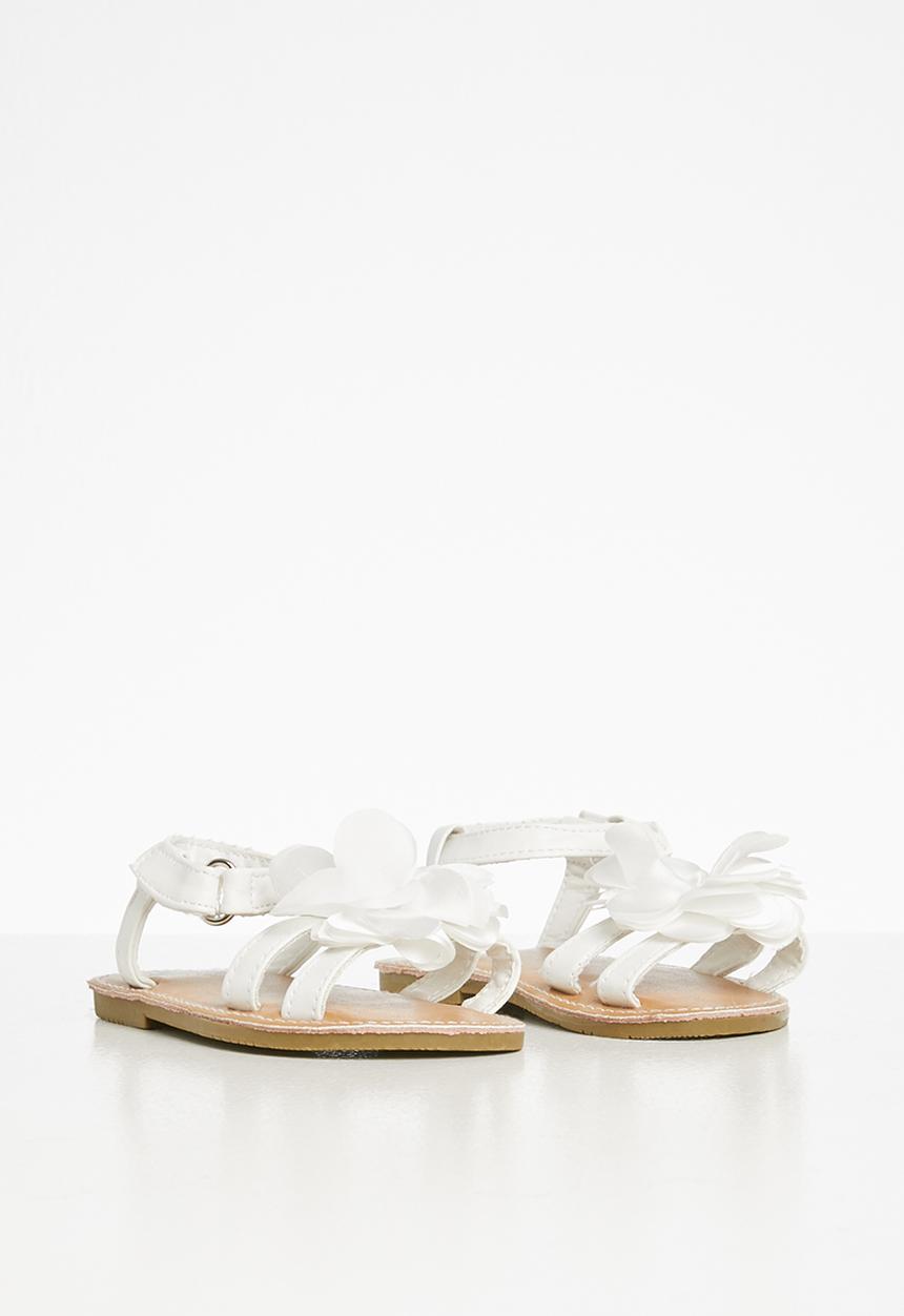 Pop Candy - Infants white sandals - white