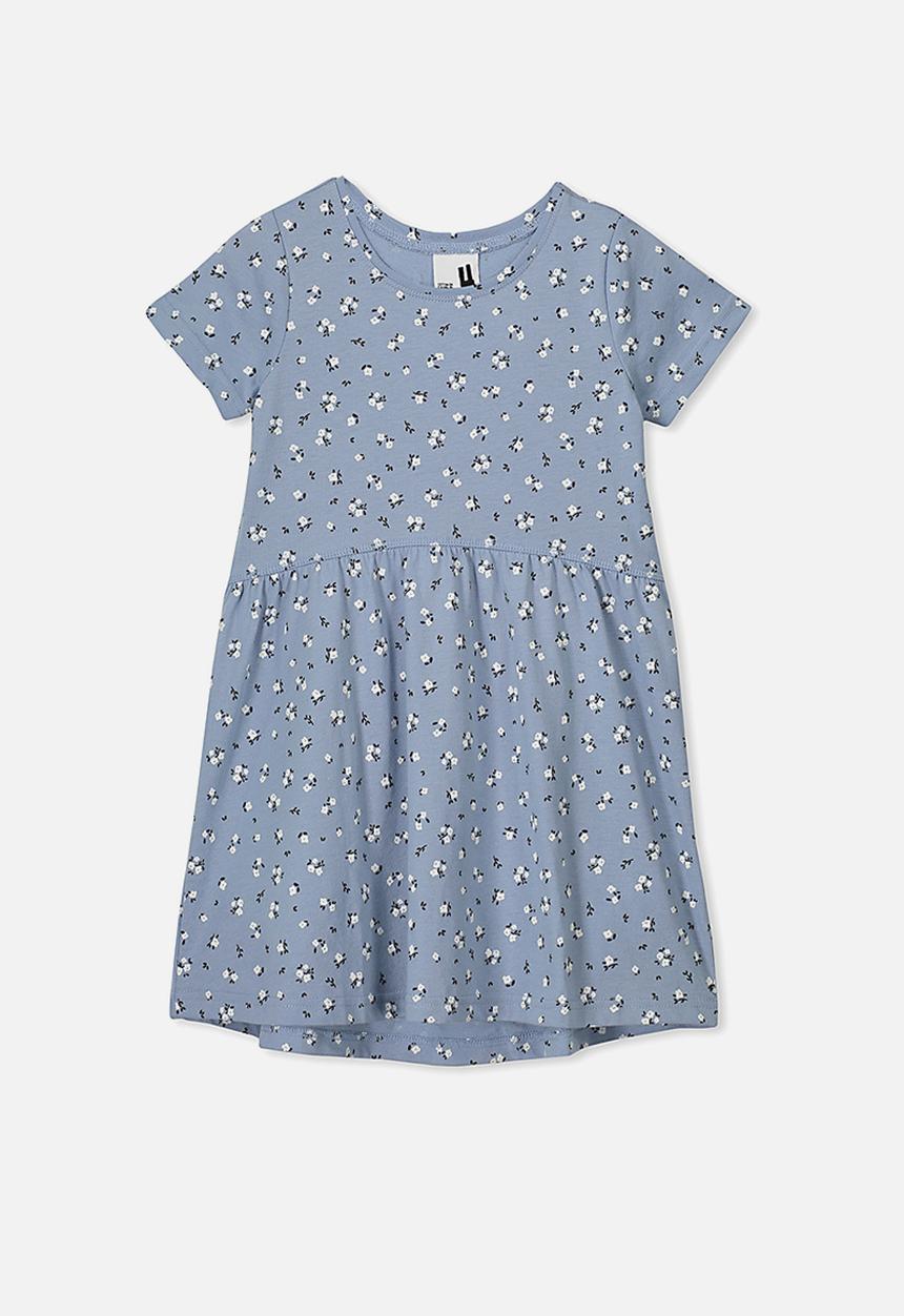 Cotton On - Freya short sleeve dress - blue