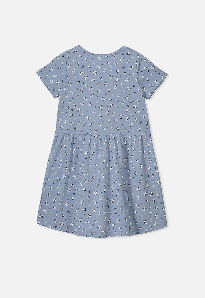 Cotton On - Freya short sleeve dress - blue