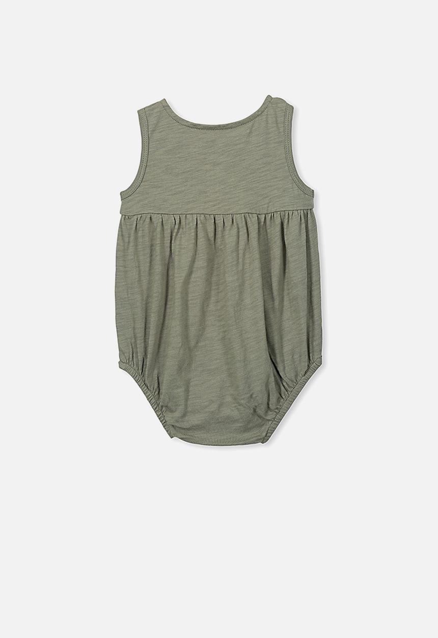 Cotton On - Craigelina singlet bubbysuit - green