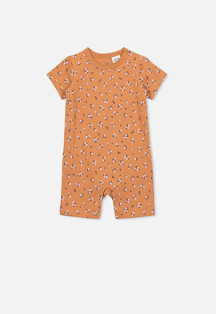 Cotton On - The short sleeve romper - orange
