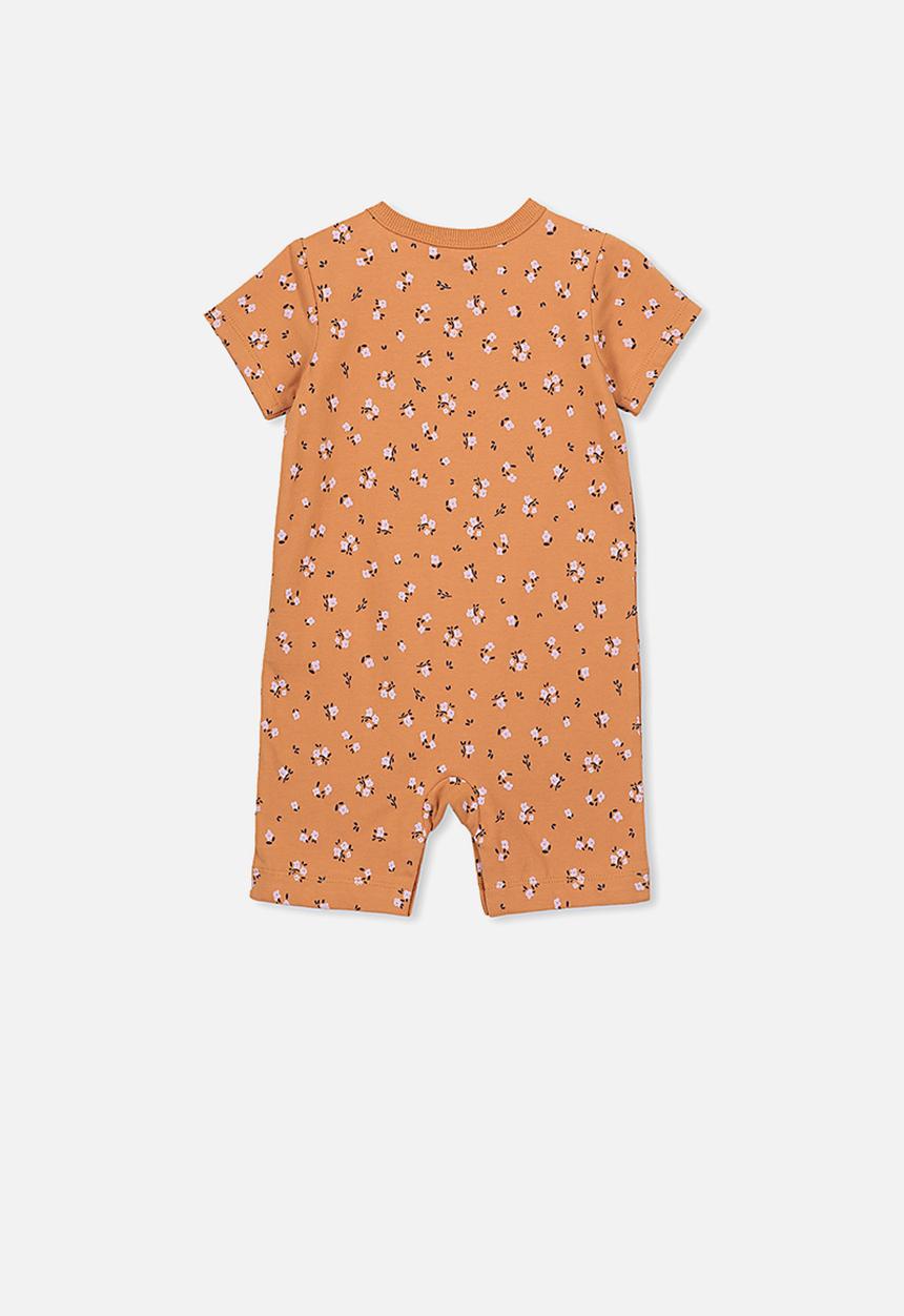 Cotton On - The short sleeve romper - orange