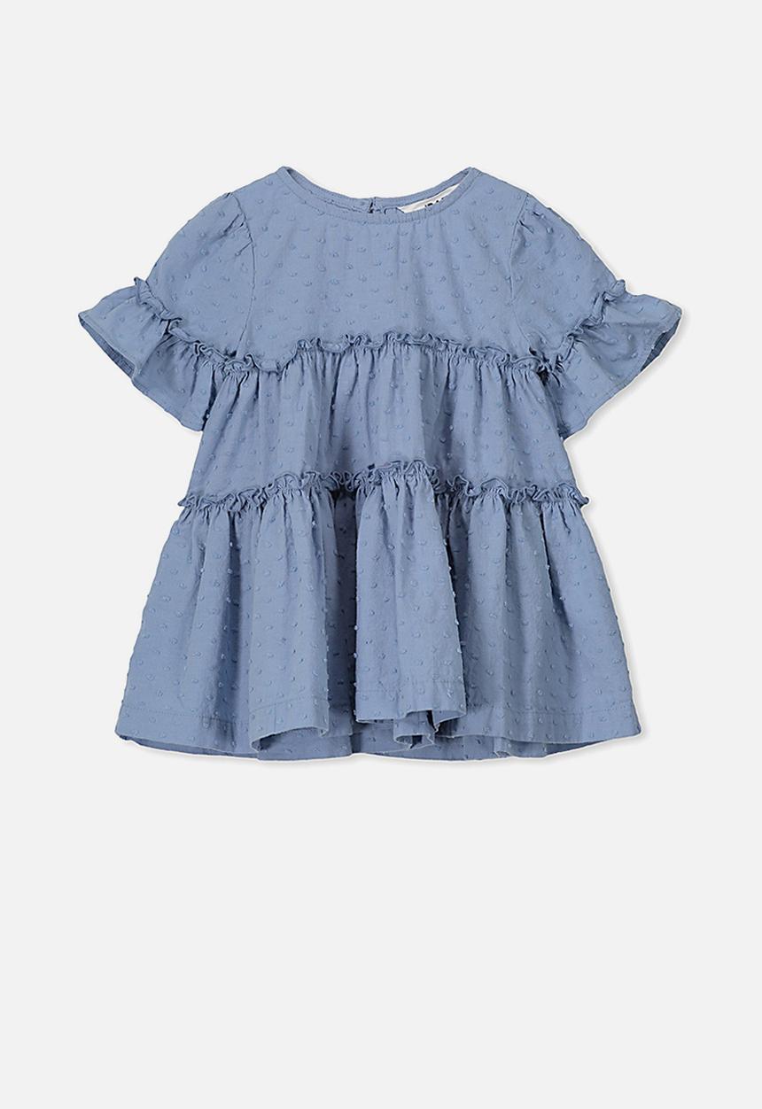 Cotton On - Abby flutter dress - blue