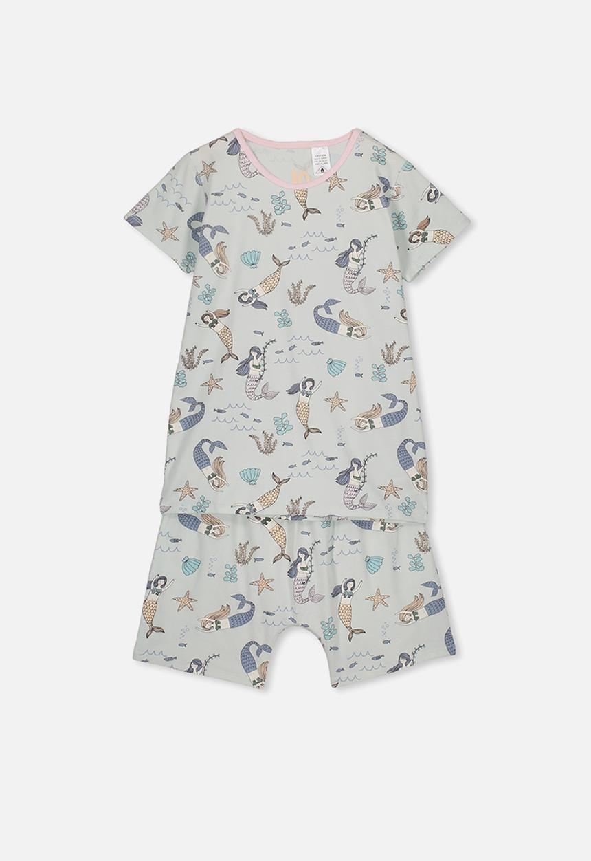 Cotton On - Harpa short ssleeve pj set - green