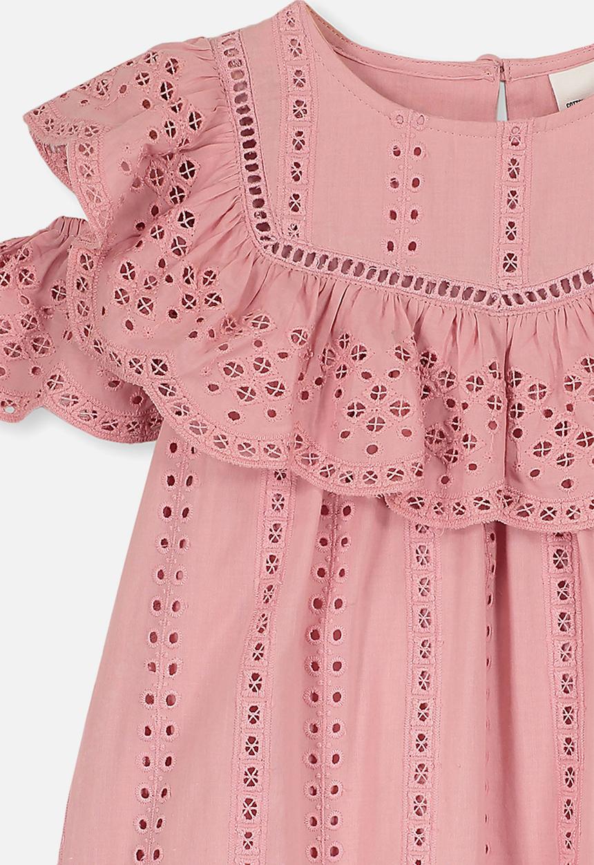 Cotton On - Rosie cold shoulder dress - pink