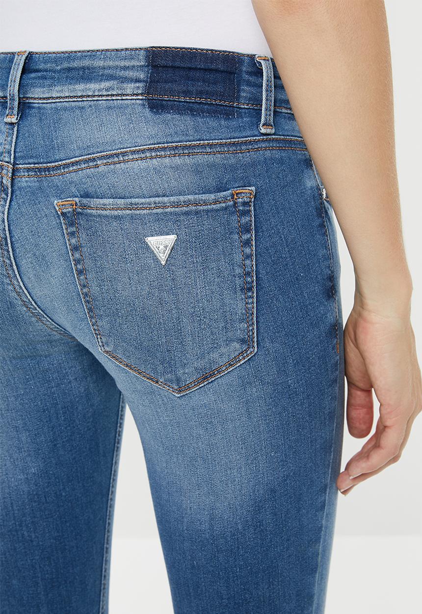 GUESS - Skinny jeans with abrasions - blue