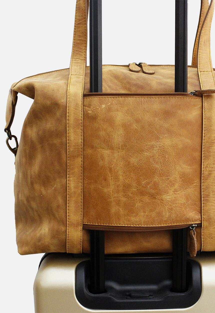 Escape Society - Leather nomadic weekender - brown