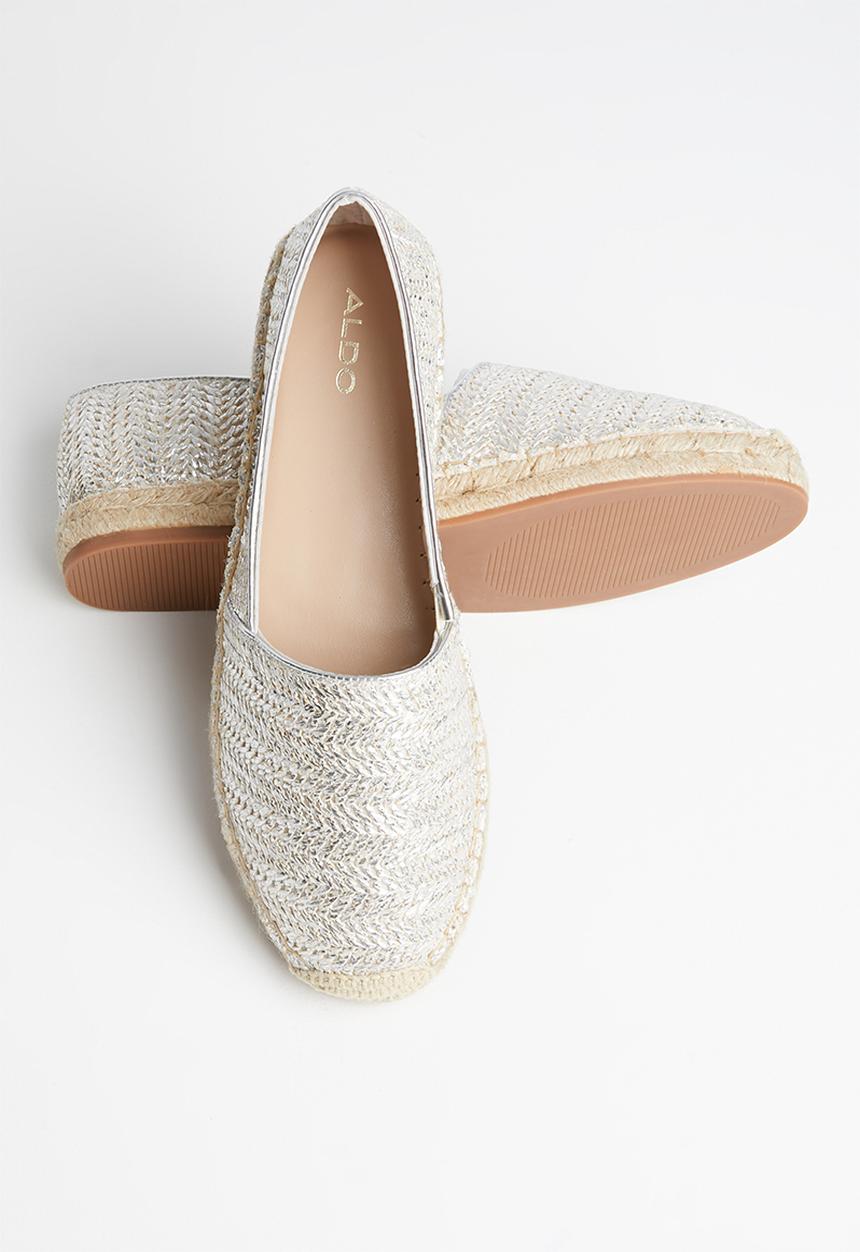 ALDO - Jeraelia woven espadrille - silver & beige