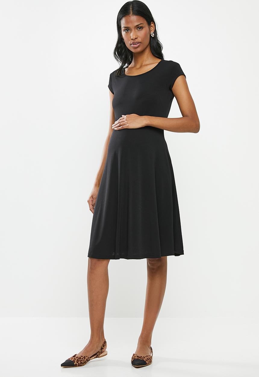 edit Maternity - Fit and flare dress - black