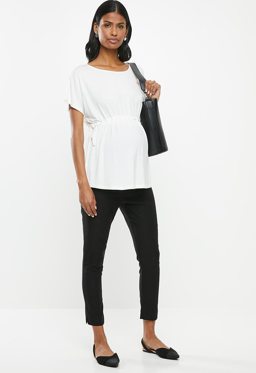 edit Maternity - Maternity Drawcord detail top - off white