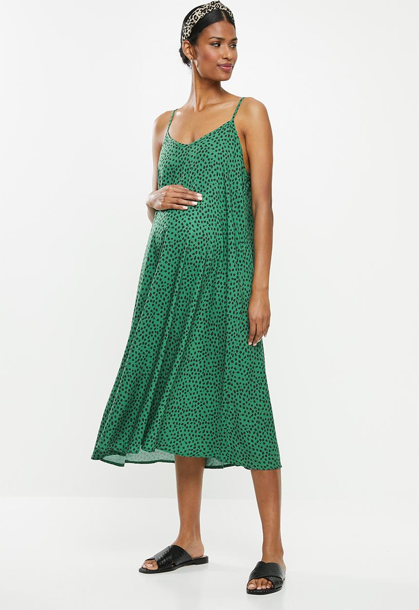 Superbalist - Midi swing dress - green dot