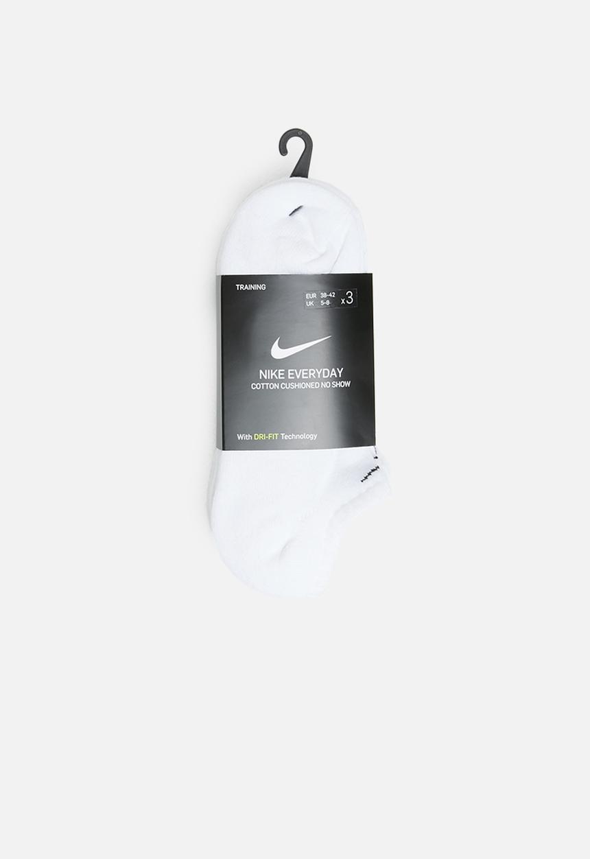 Nike - Everyday cushion no show socks - white