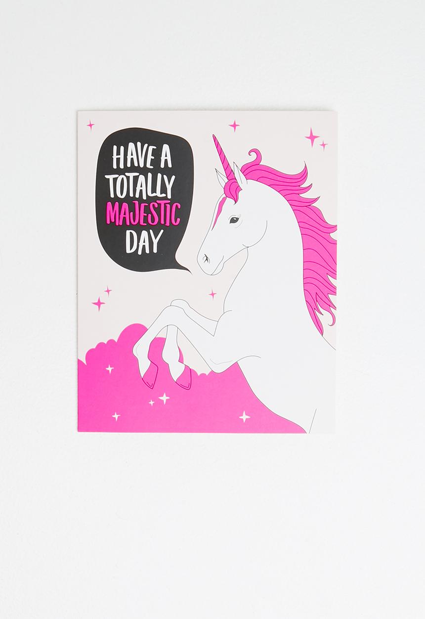 Typo - Nice birthday card - totally majestic day
