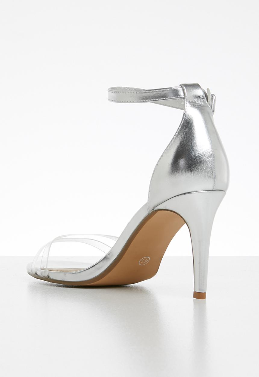 Cotton On - Shari double strap stiletto - silver