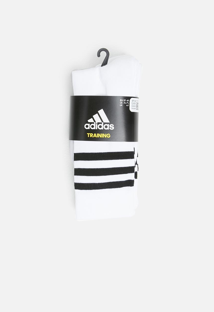 adidas Performance - Cushion 3 pack socks - white & black