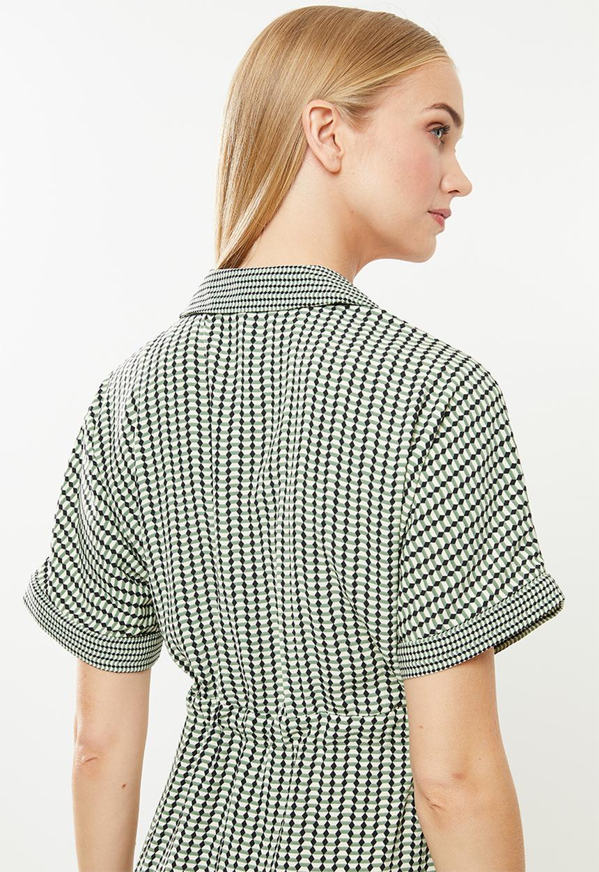 Vero Moda - Arie short wrap dress - multi