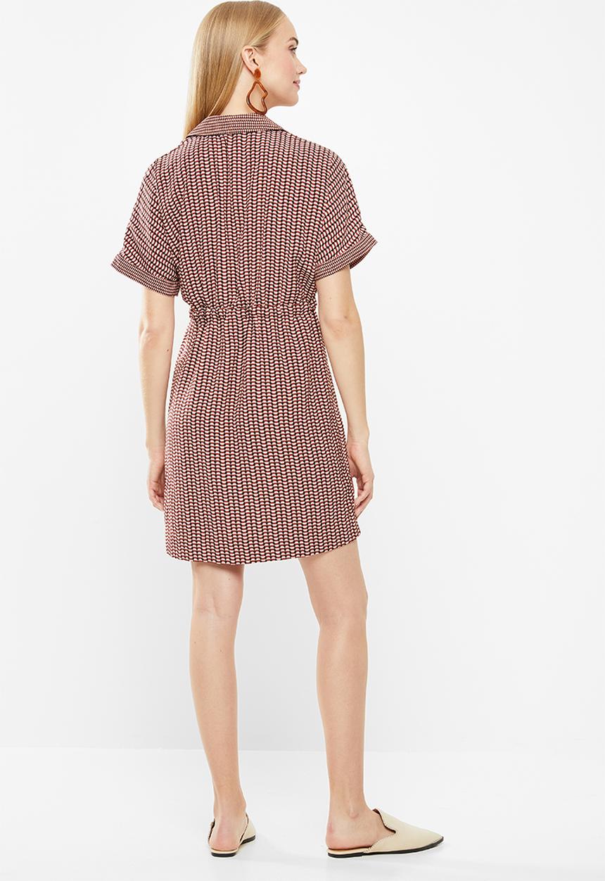 Vero Moda - Arie short wrap dress - multi