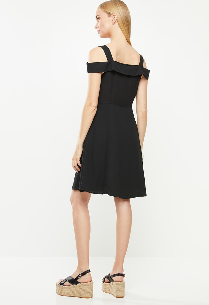 Jacqueline de Yong - Affa off shoulder dress - black