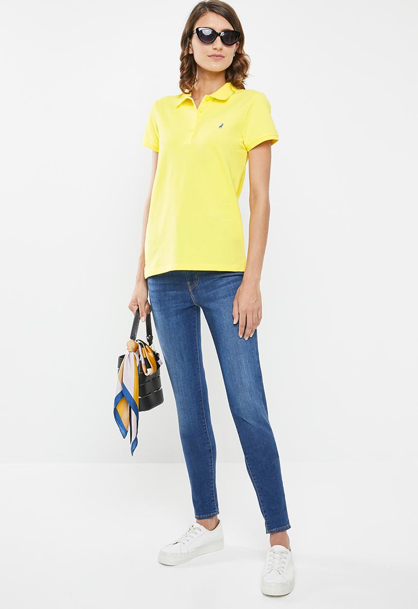 POLO - Margot stretch golfer - yellow