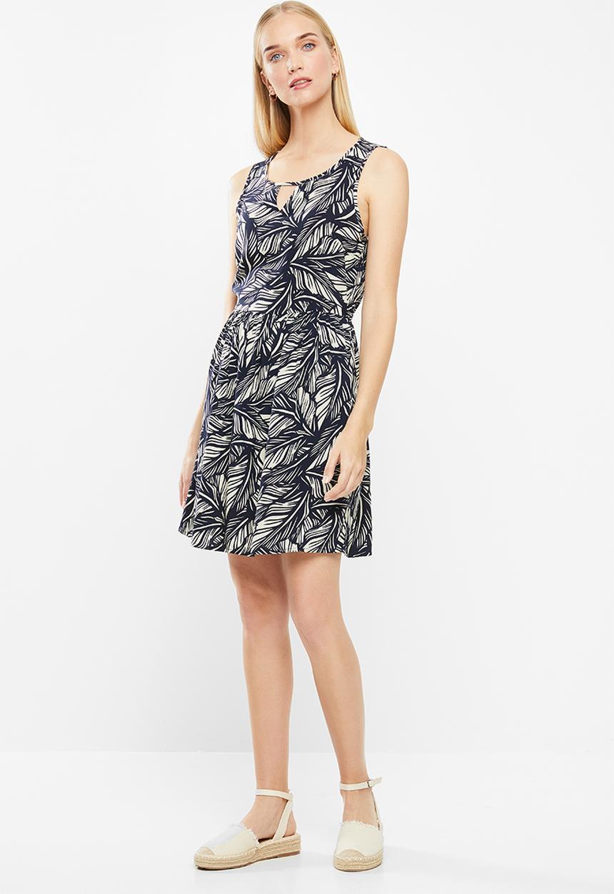 Vero Moda - Simply easy short dress - navy & cream 