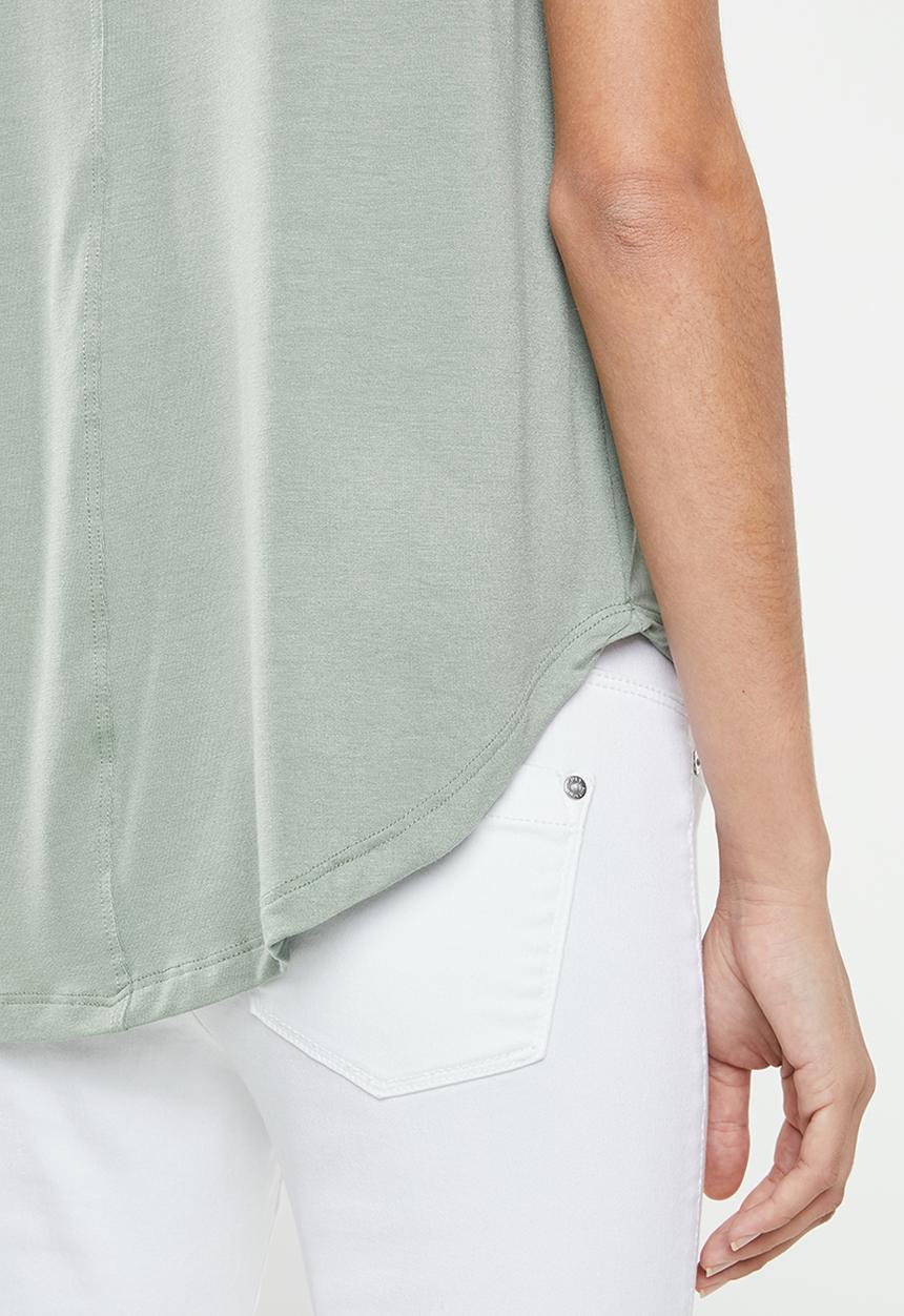 edit - High low tunic - green