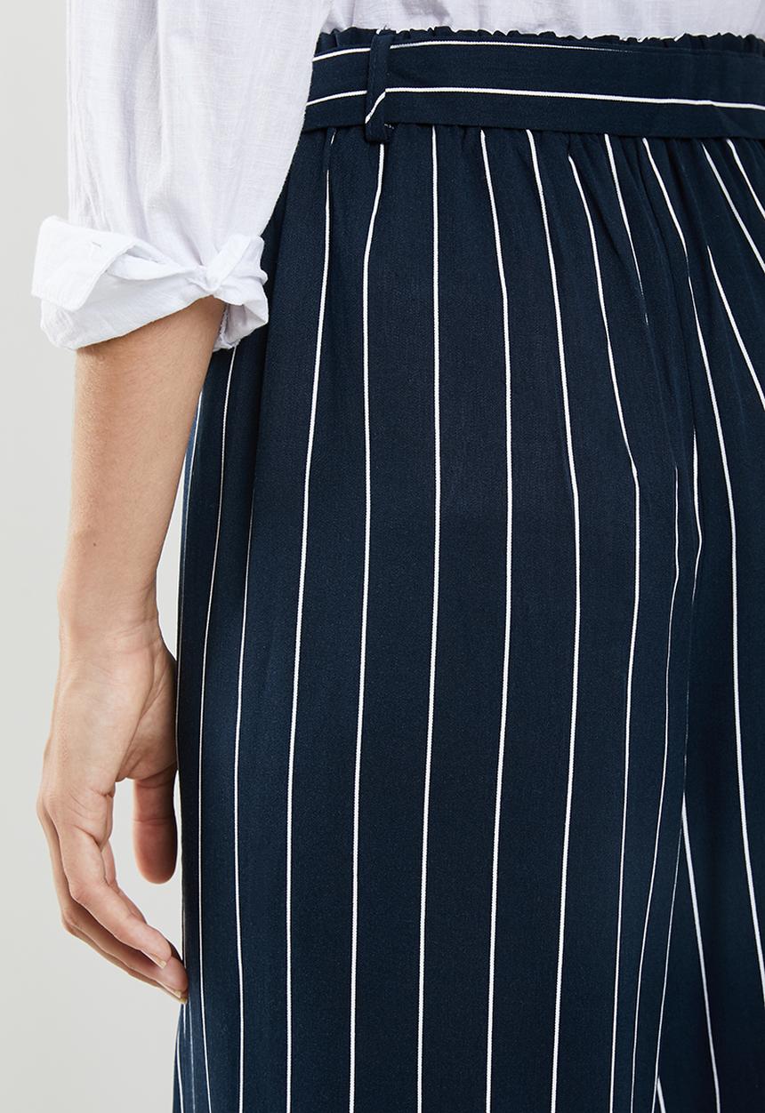 edit - Paperbag culotte - navy & white 