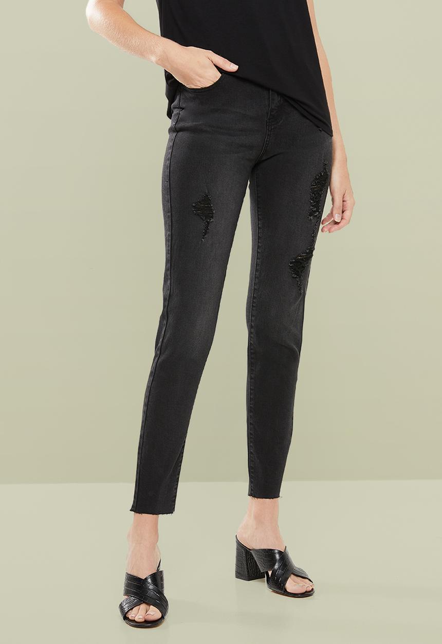 Superbalist - Ripped skinny jeans - black