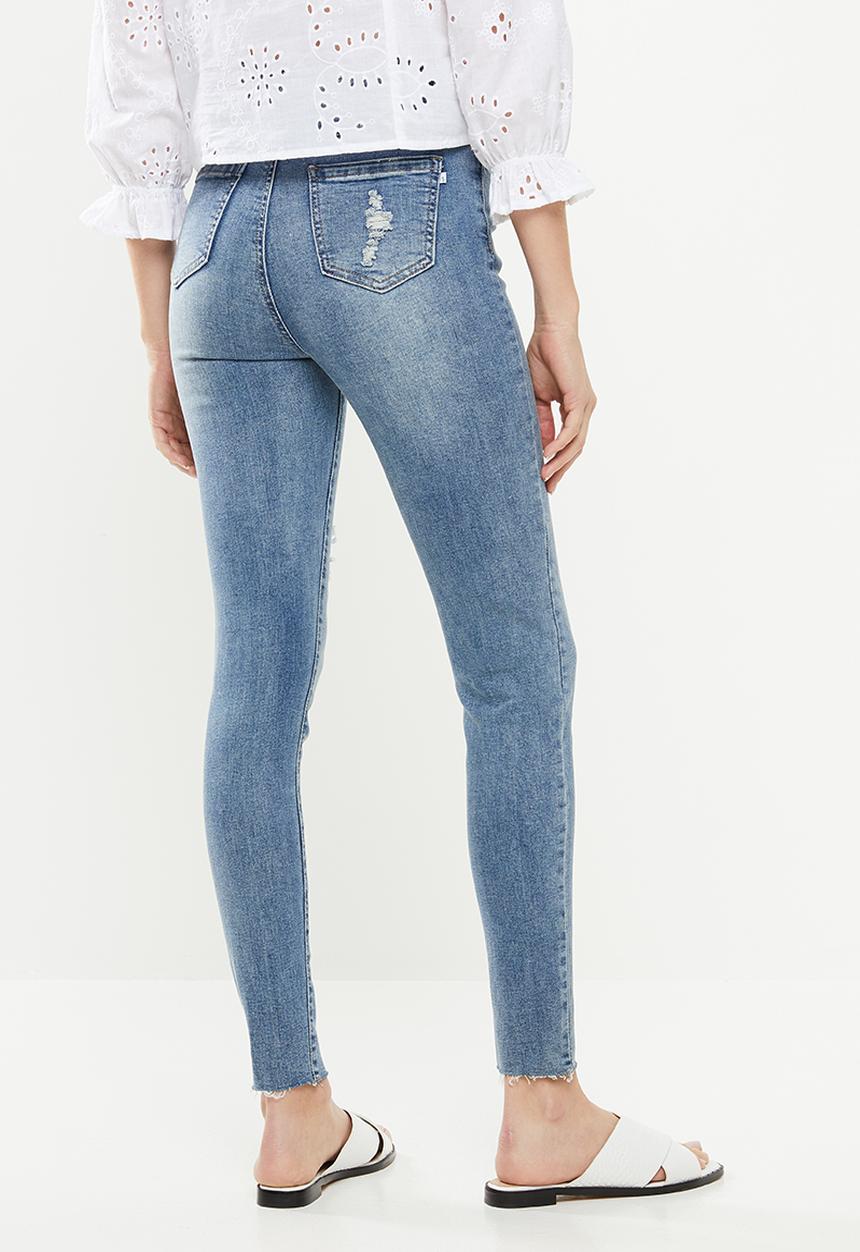 Superbalist - Ripped skinny jeans - blue 