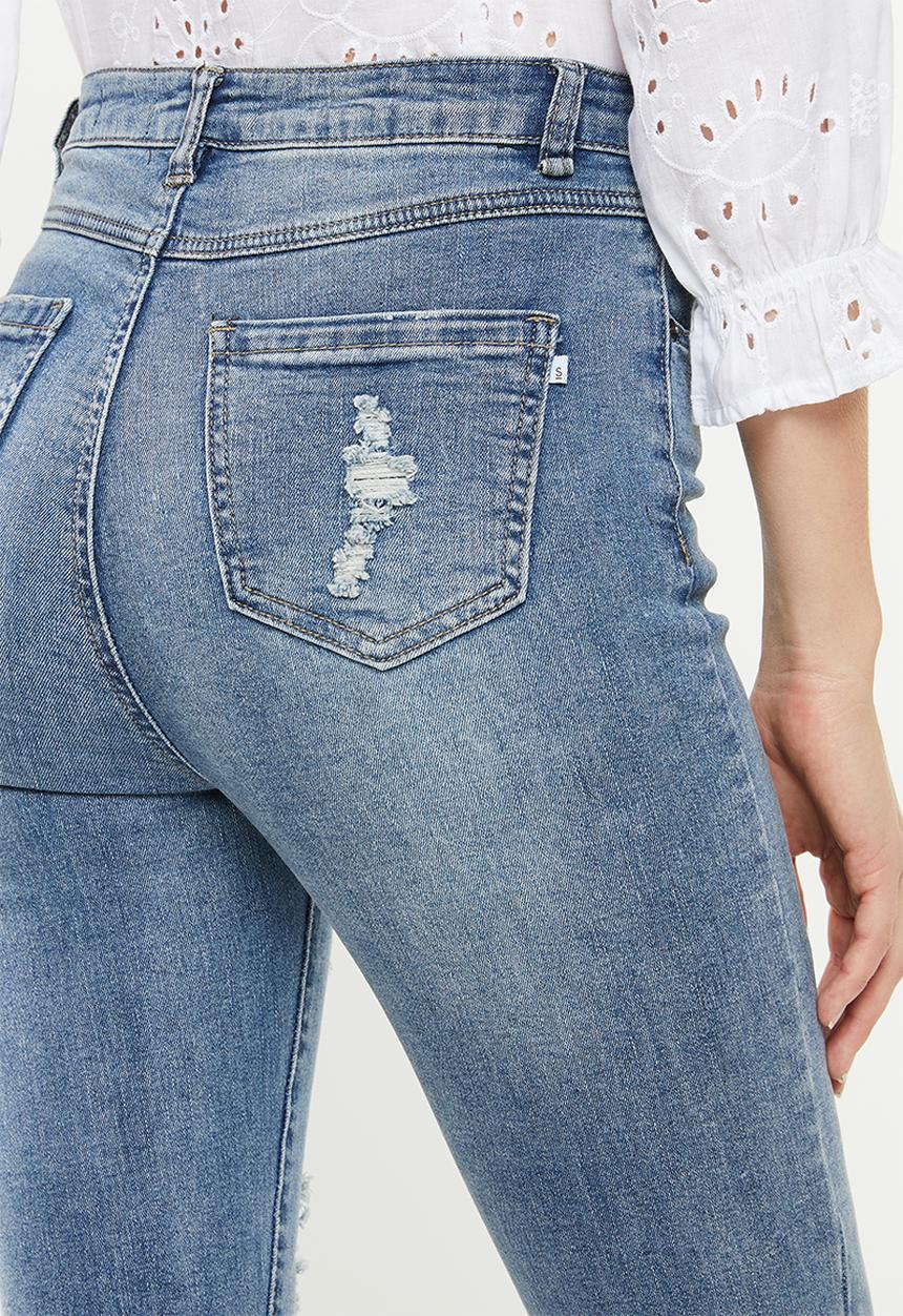 Superbalist - Ripped skinny jeans - blue 